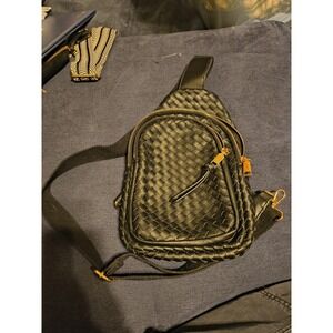 Urban Expression Weaved Crossbody Sling Black